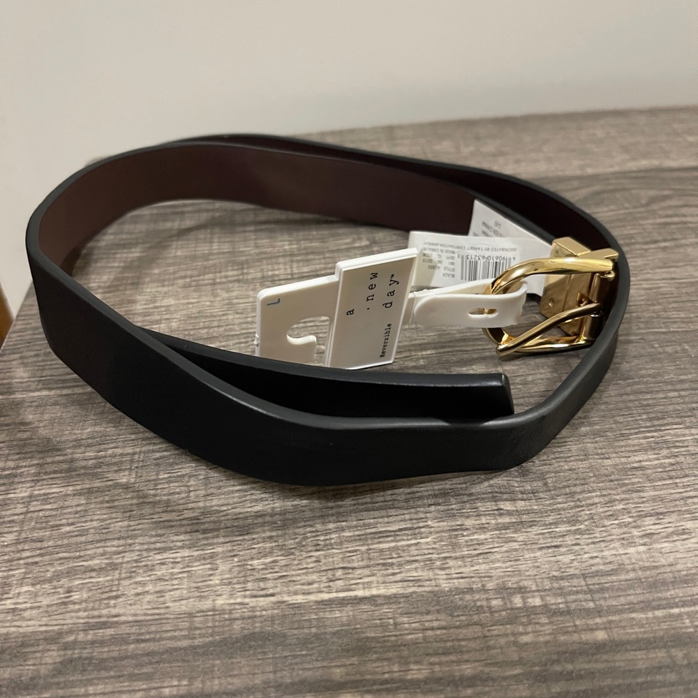 Black Belt with Gold Buckle